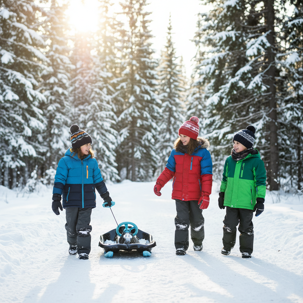 Hurley Kids Steerable Snow Sled - Blue(1700011B)