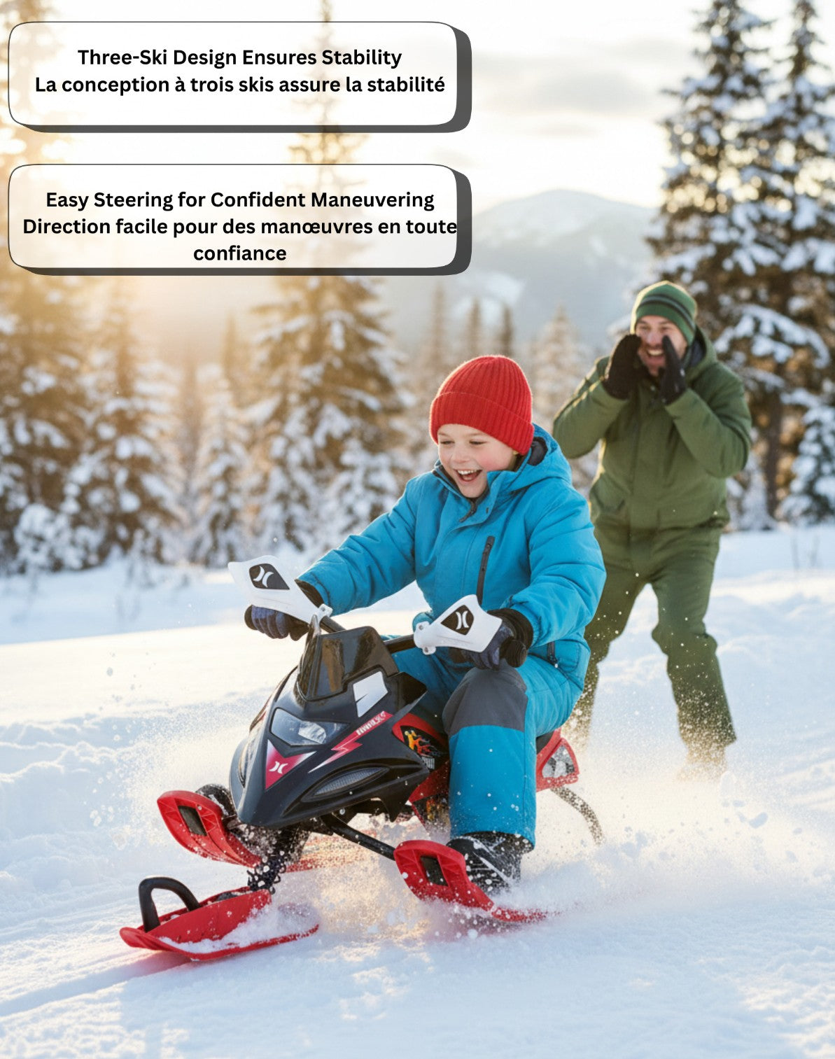 Hurley Xtreme PRO Racer Ride On Snow Sled (BS011)