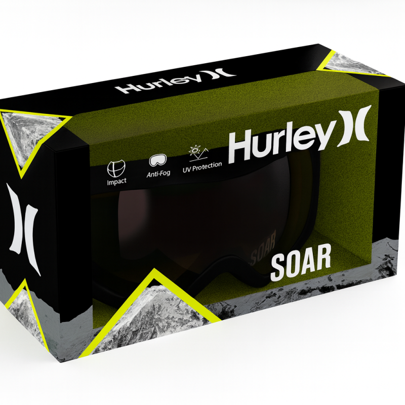 Hurley Youth SOAR Ski Snow Goggles, Pink(1701003B)