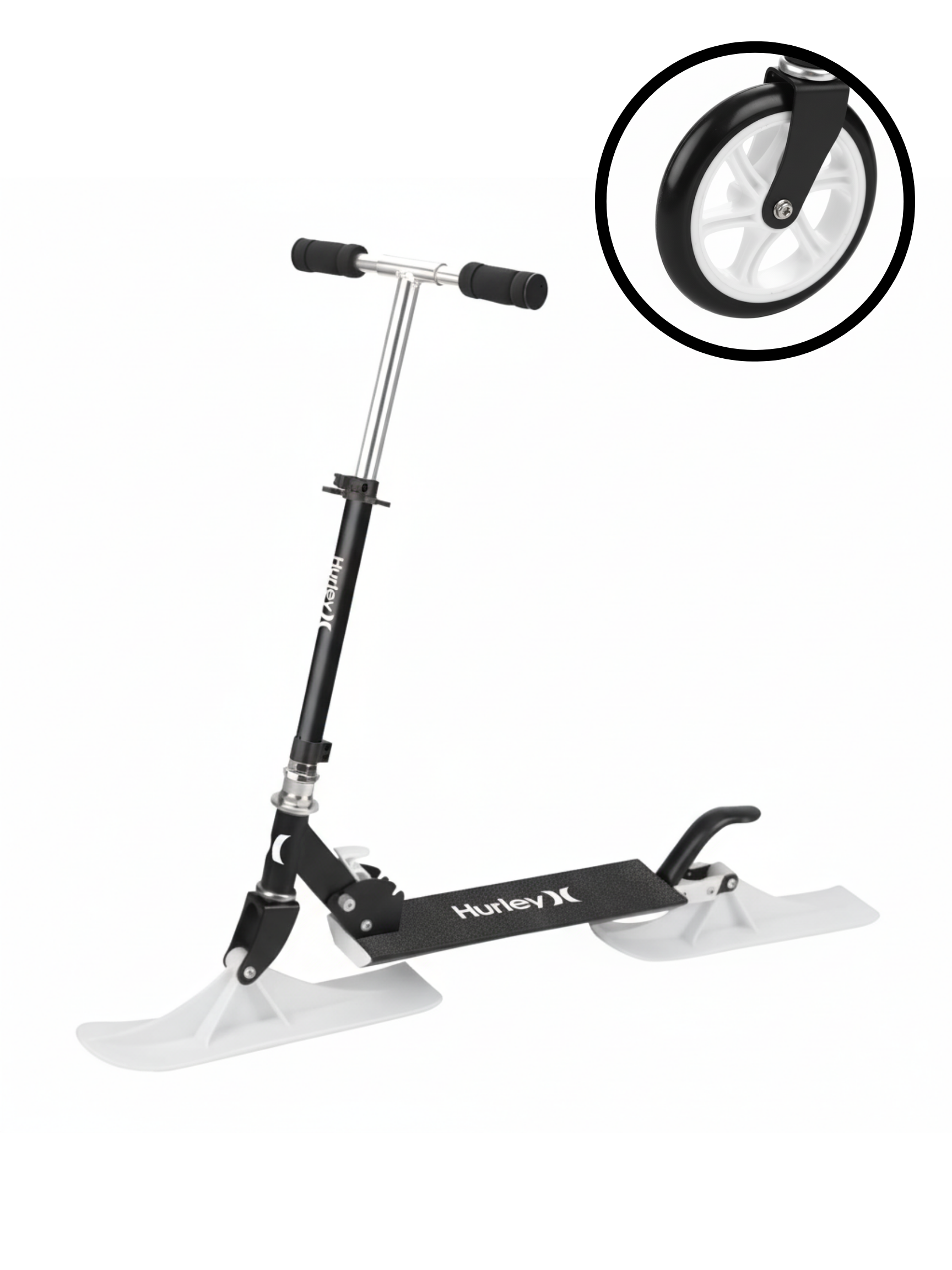 Hurley 2-In-1 Adjustable Snow Or Road Scooter (1700004A)
