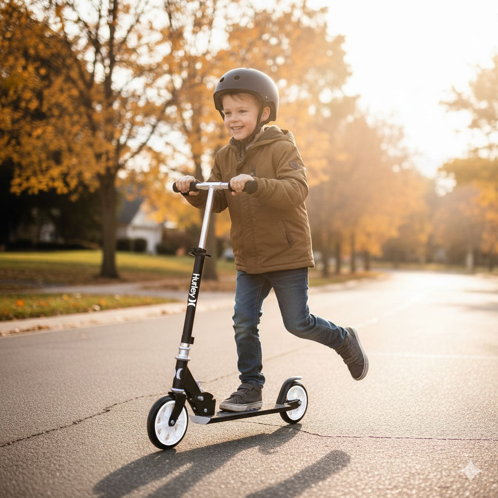 Hurley 2-In-1 Adjustable Snow Or Road Scooter (1700004A)