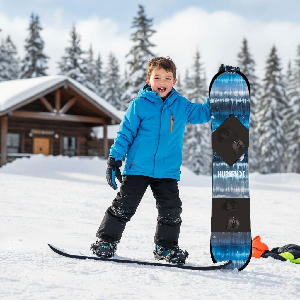 Hurley 37" Beginner Snowboard Blue Sketch-(1703006A)