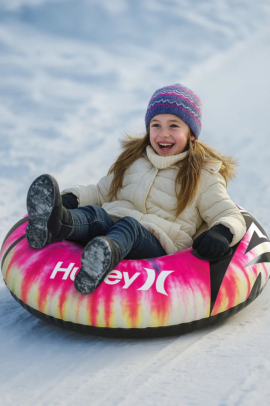 Hurley 36" Snow Tube Pinnacle Tie-Dye Design (190402B)