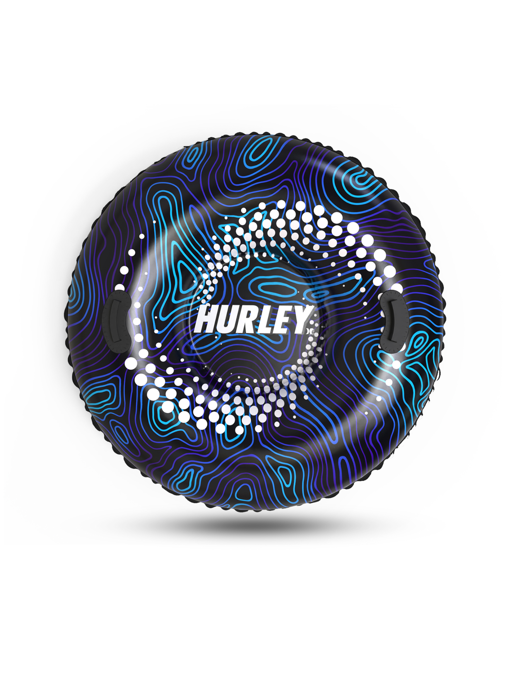 Hurley 36" Snow Tube Abstract Blue Swirl Design
