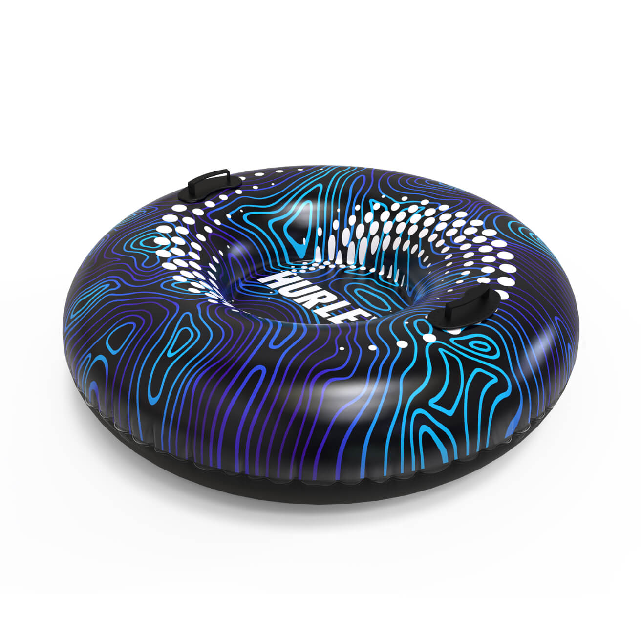 Hurley 36" Snow Tube Abstract Blue Swirl Design