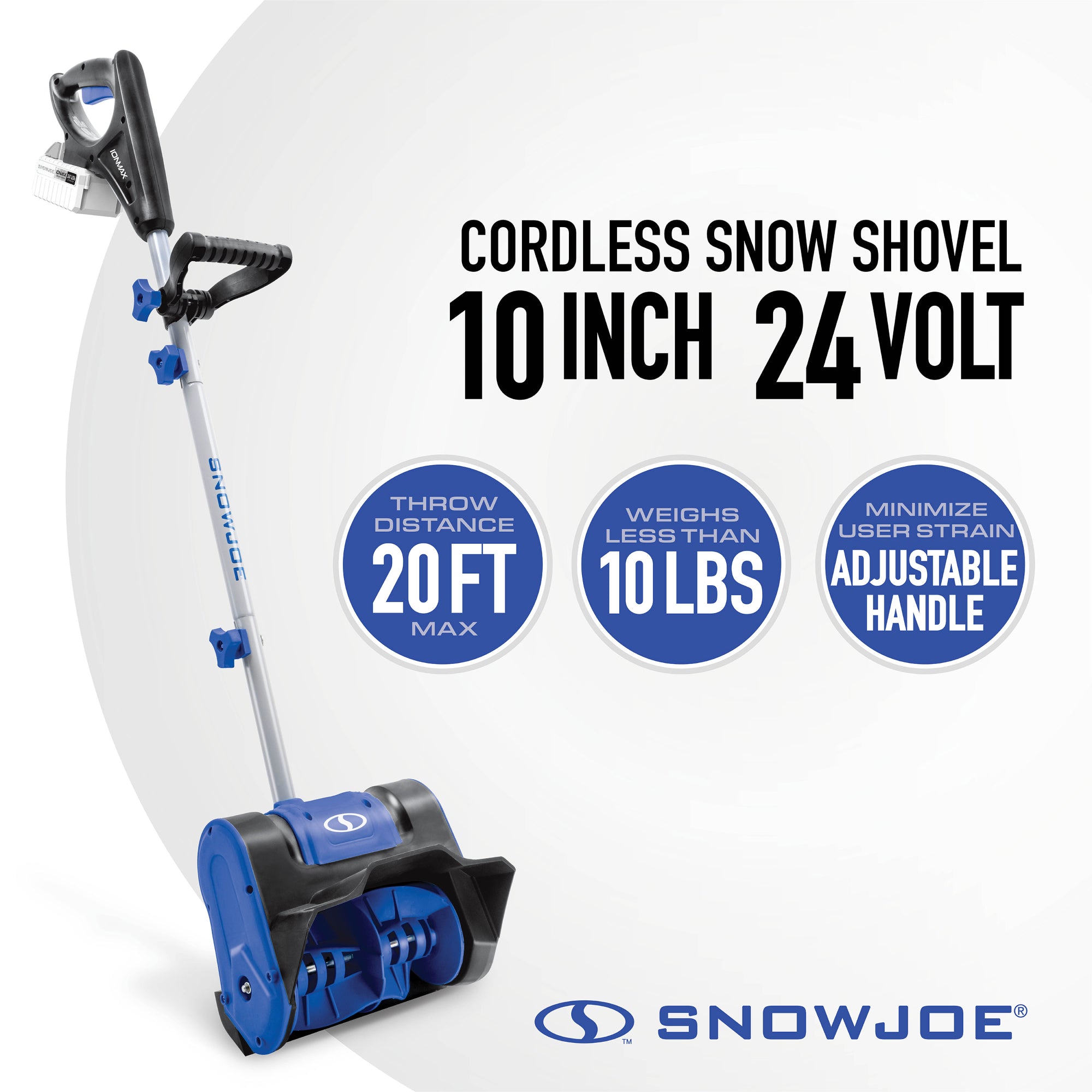 Snow Joe 24V-SS10 24-Volt IONMAX Cordless Snow Shovel Kit, 10-inch W/ 4.0-Ah Battery + Charger