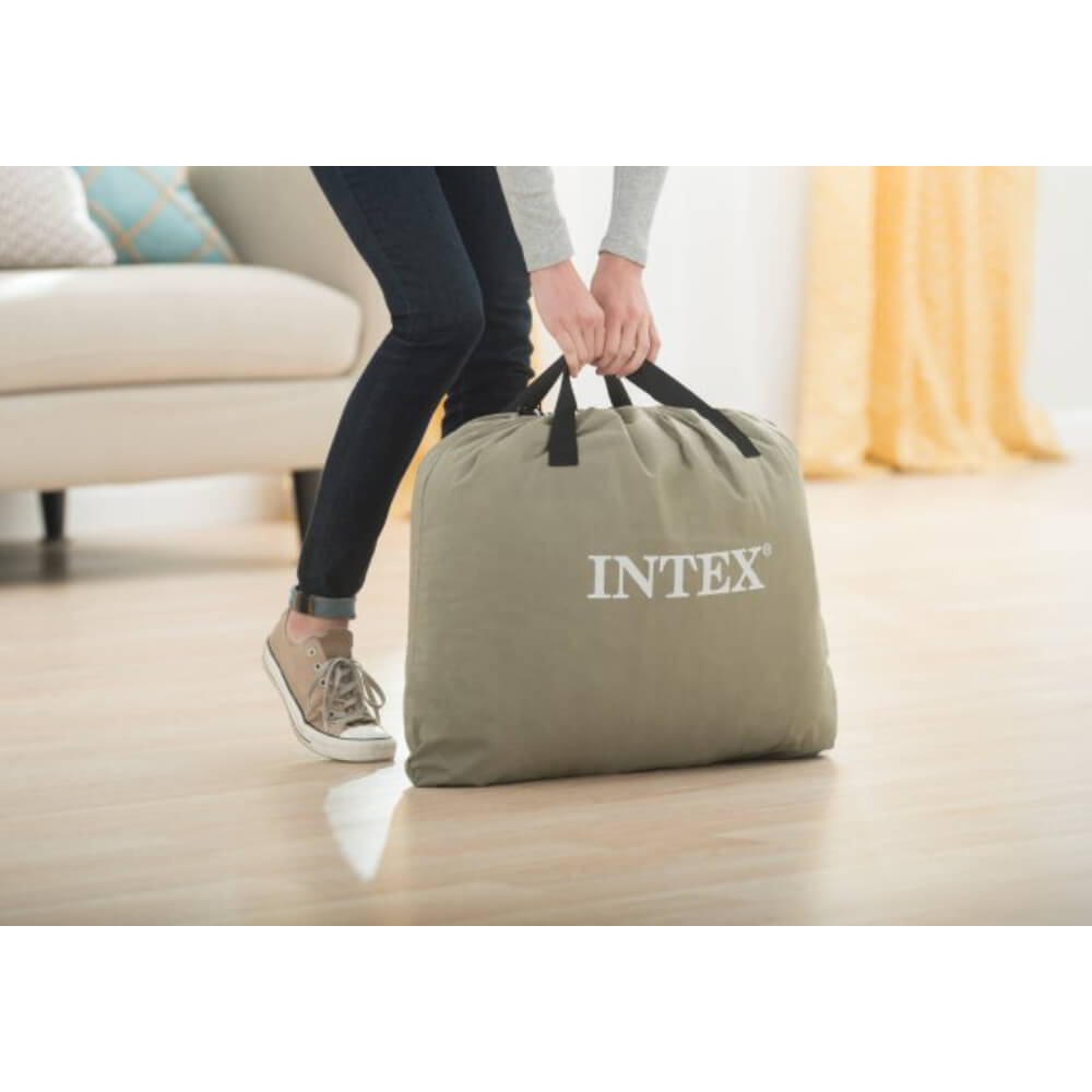 Intex Twin Pillow Rest Raised Airbed with Fiber-Tech Rp