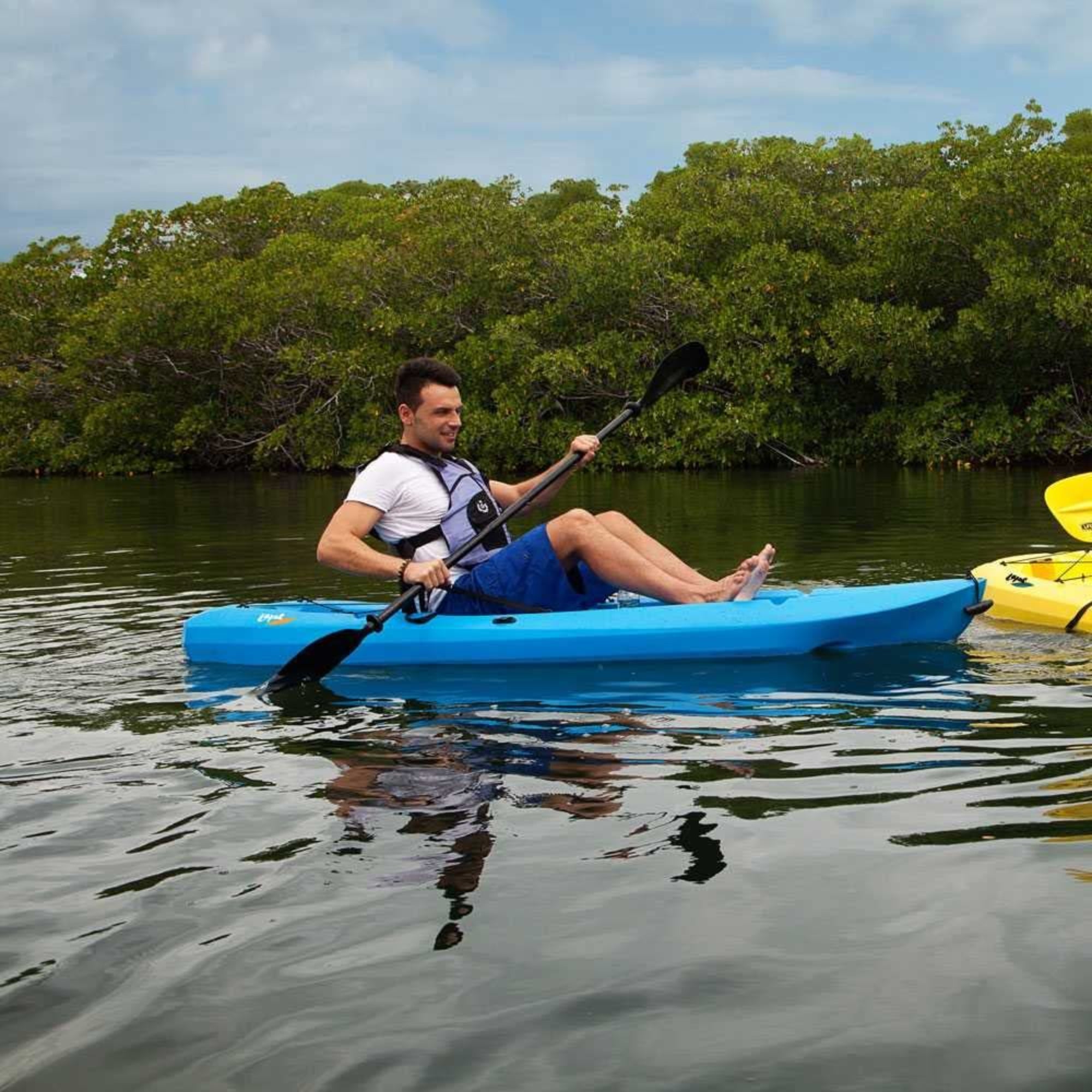 LIFETIME Lotus 96" Sit-On Kayak with Paddle, Blue