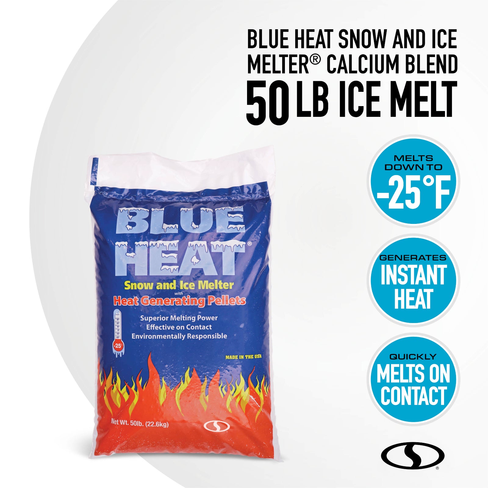 Snow Joe Blue Heat 50lb Ice Melt Pellets – Pet-Friendly Deicer
