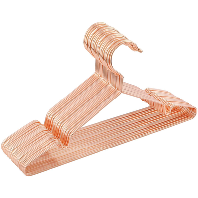 Songmics Set of 20 Children Sized Metal Clothes Hangers, Rose Gold
