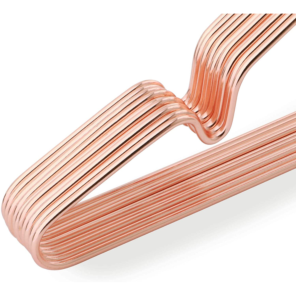 Songmics Set of 20 Children Sized Metal Clothes Hangers, Rose Gold