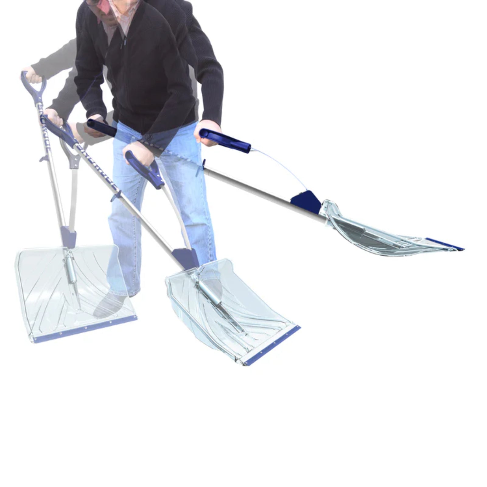 Snow Joe 18-IN Strain-Reducing Snow Shovel w/ Spring Assisted Handle, Color Box