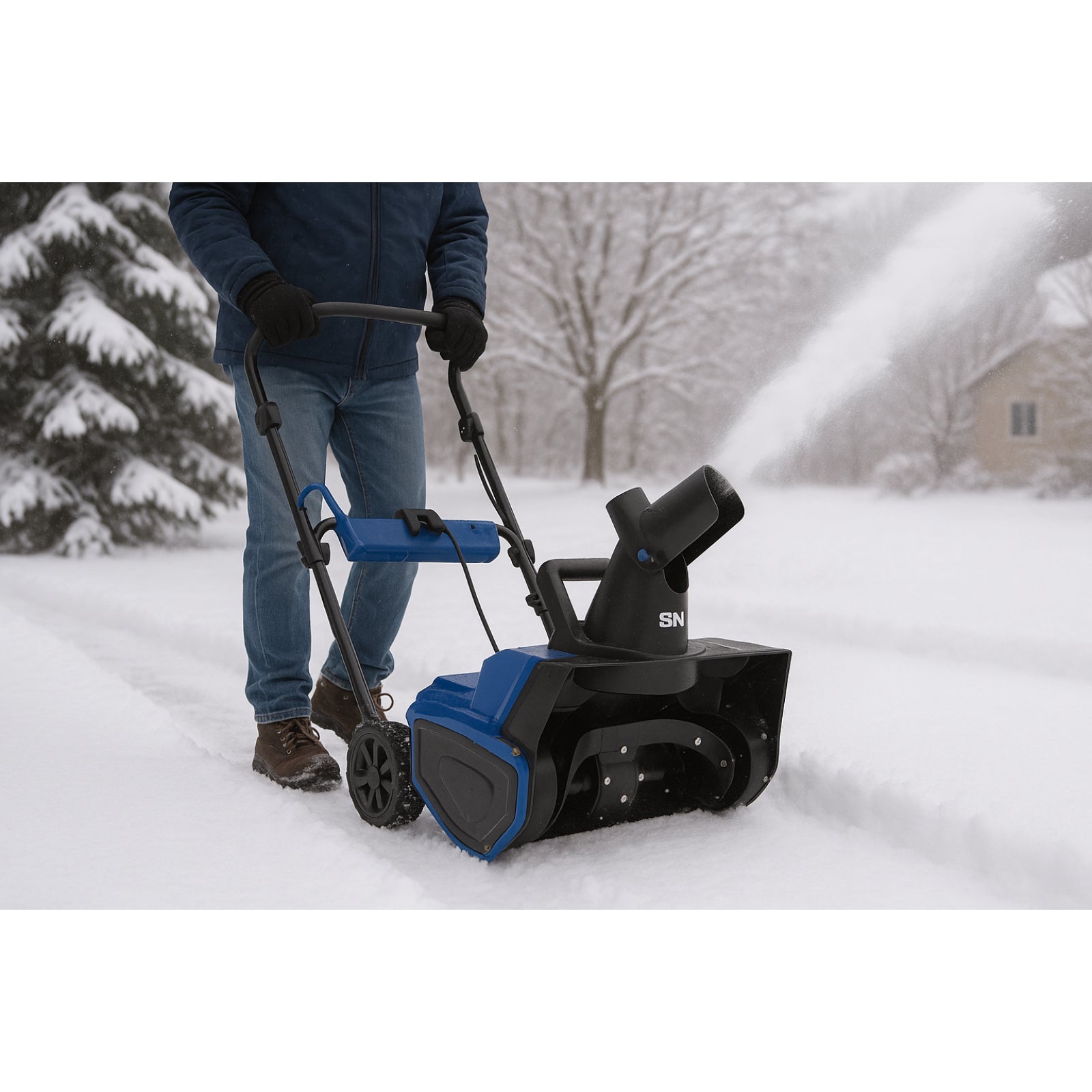 Snow Joe Ultra SJ619E 14.5 Amp Electric Snow Thrower with Light, 18"