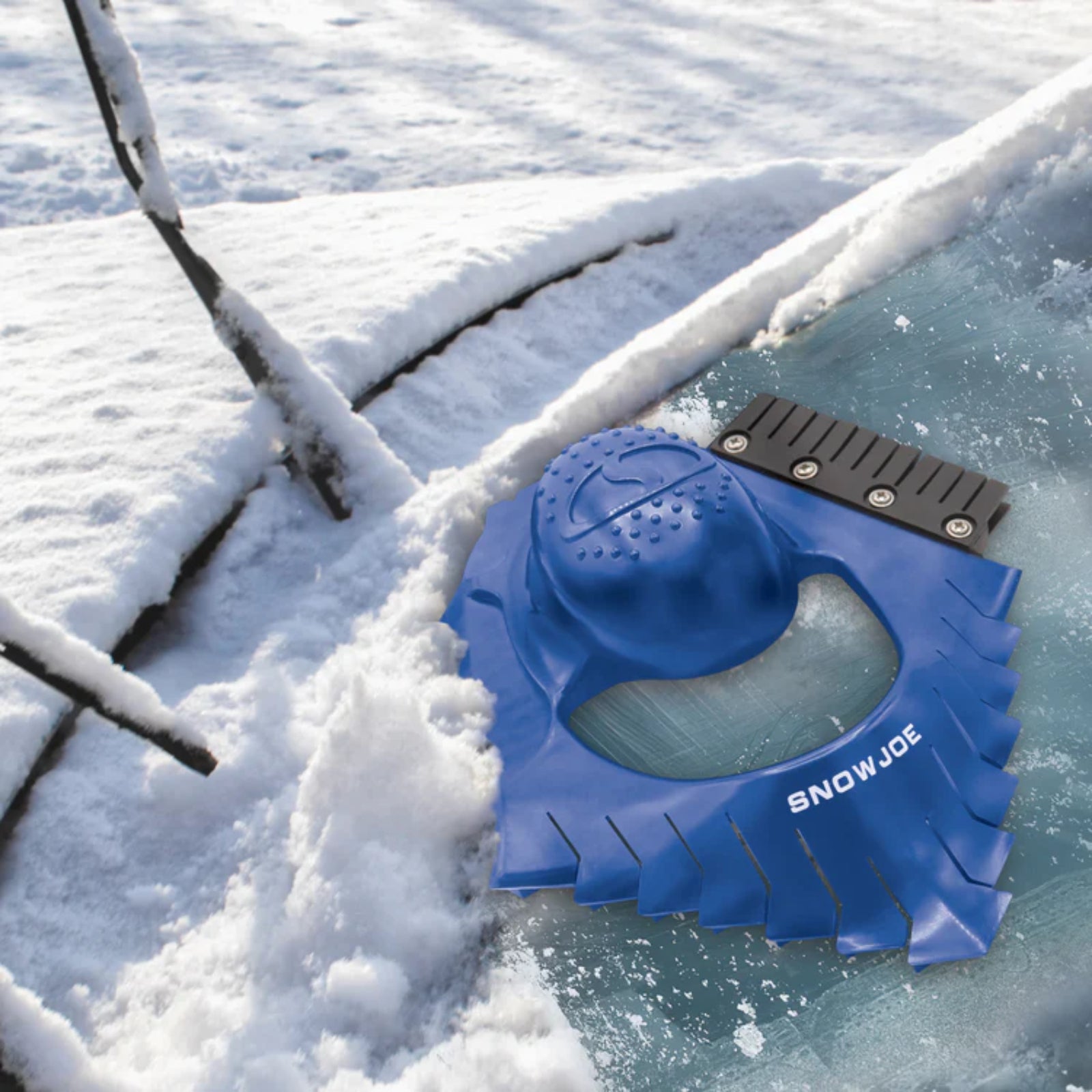 Ice Dozer Windshield Ice & Snow Scraper with Squeegee Brush