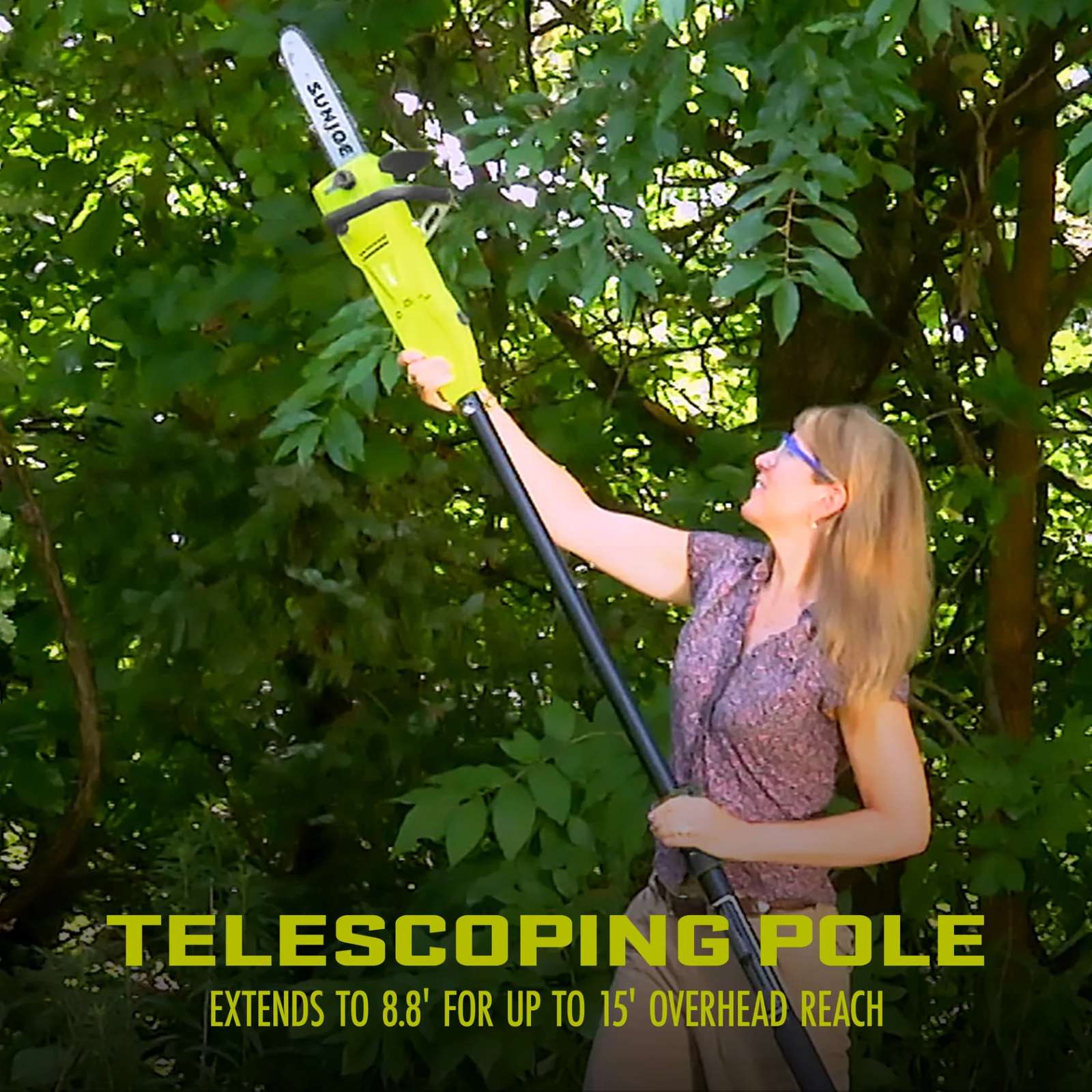 Sun Joe 10" 8-amp Convertible Electric Telescoping Pole Chain Saw