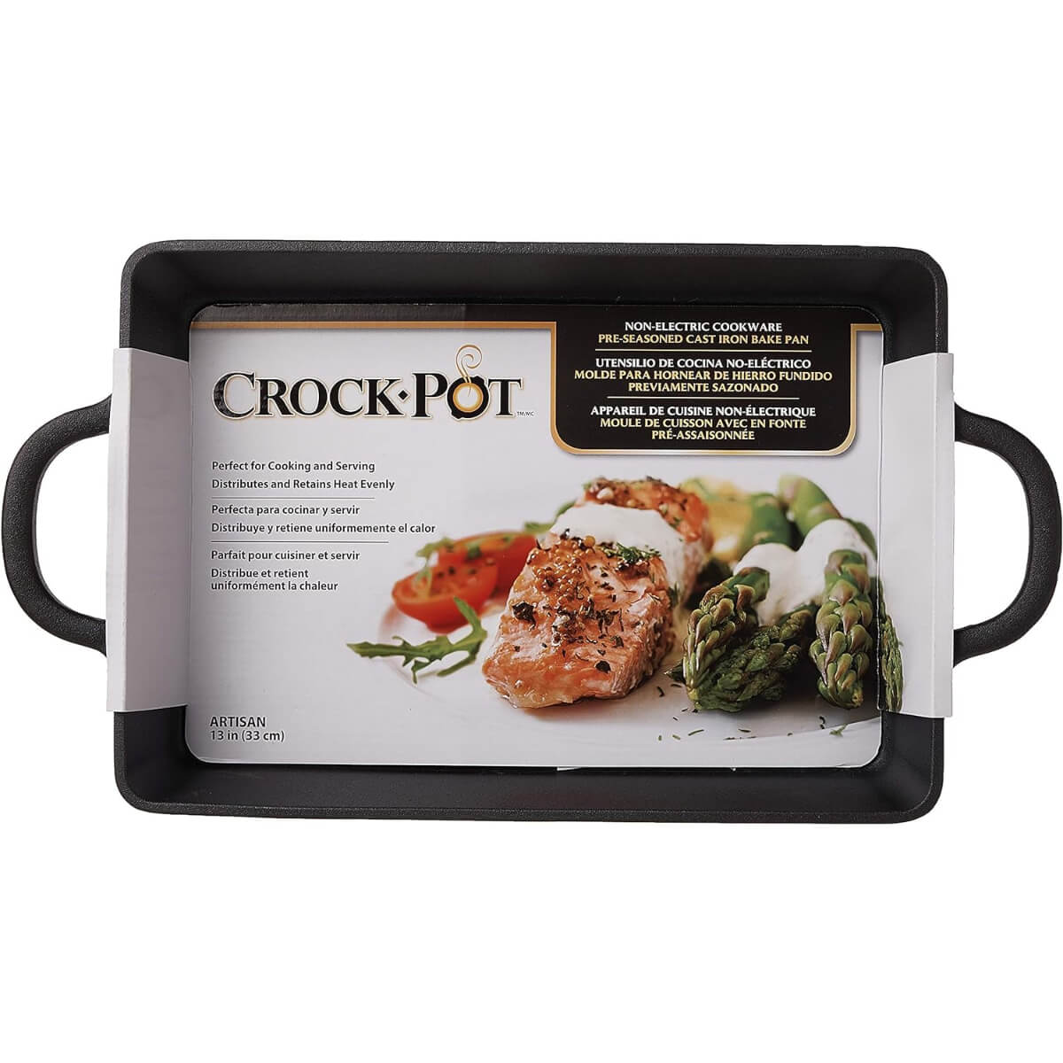 Crock Pot Artisan 13 Inch Preseasoned Cast Iron