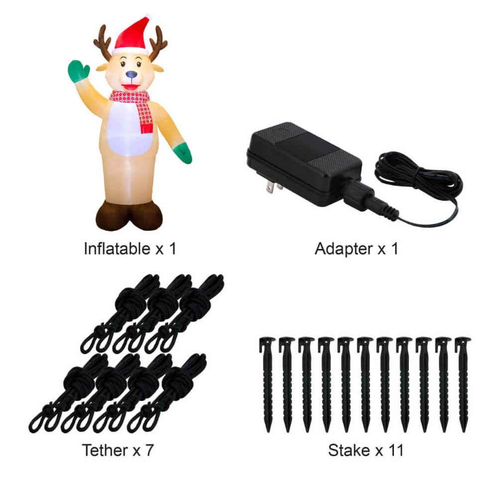 Occasions Christmas 20 Foot Inflatable Colossal Waving Reindeer
