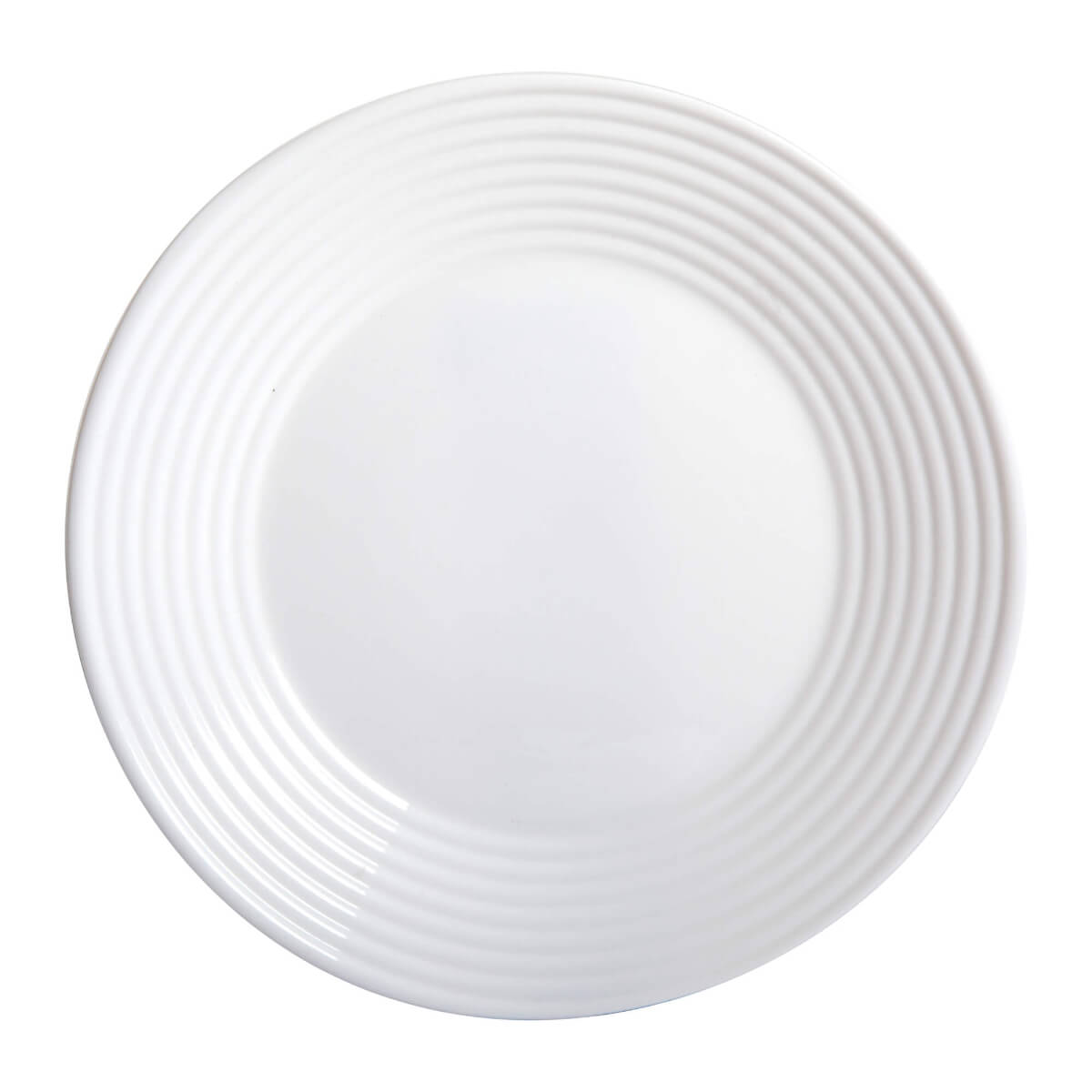 Gibson Ultra Patio 12-Piece Dinnerware Set, White, Opal Tempered Glass