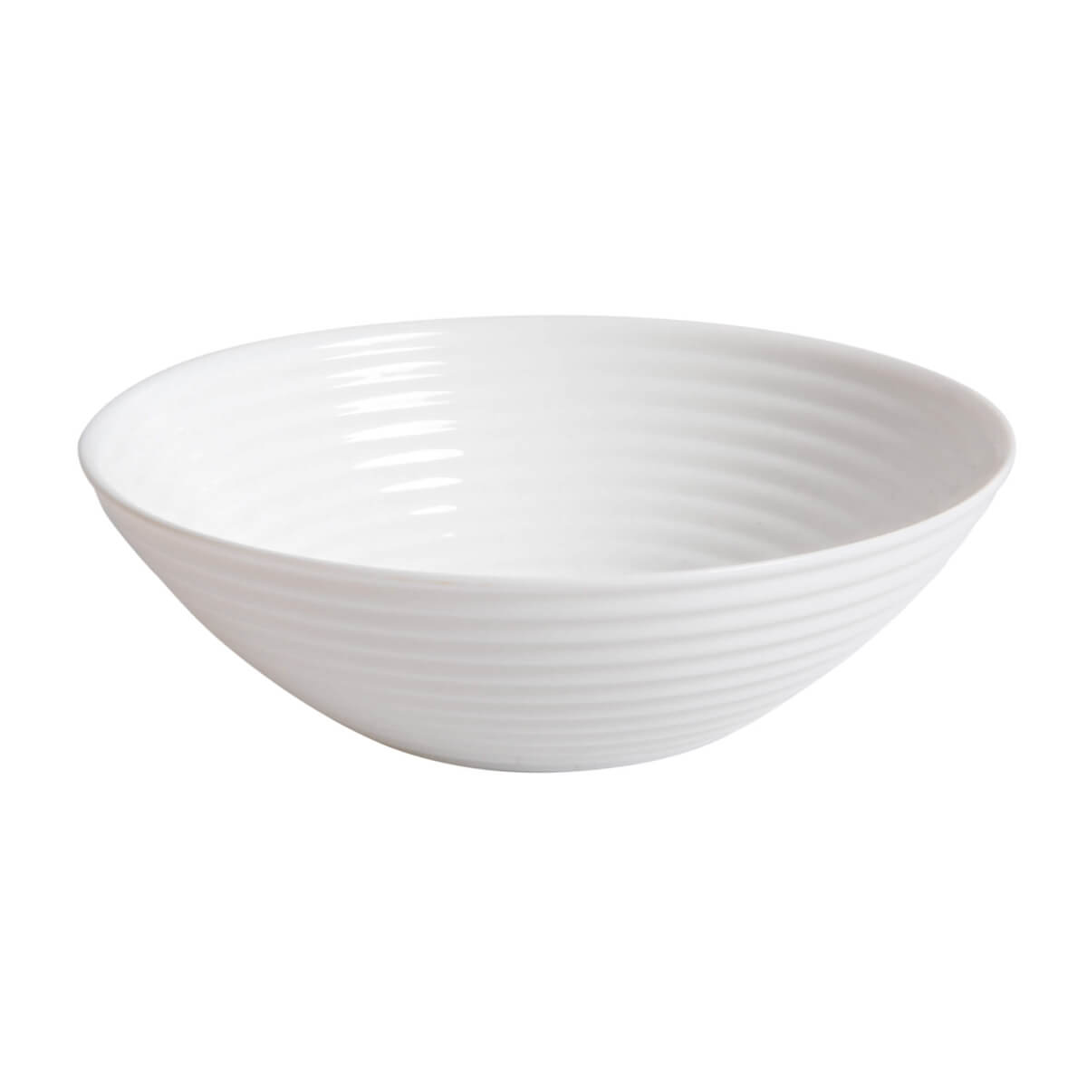 Gibson Ultra Patio 12-Piece Dinnerware Set, White, Opal Tempered Glass