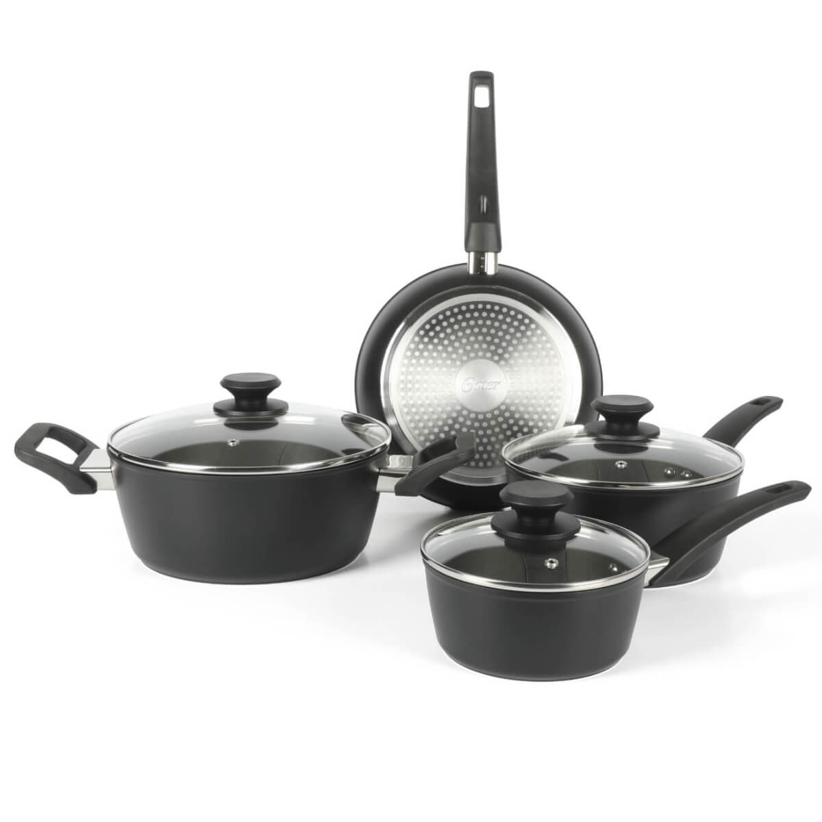 Oster Connelly 7 Piece Aluminum Cookware Set with Bakelite Handle