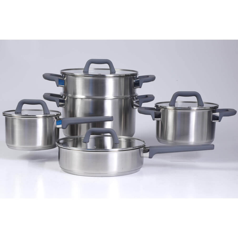 Oster Beauford 9 Piece Stainless Steel Cookware Set