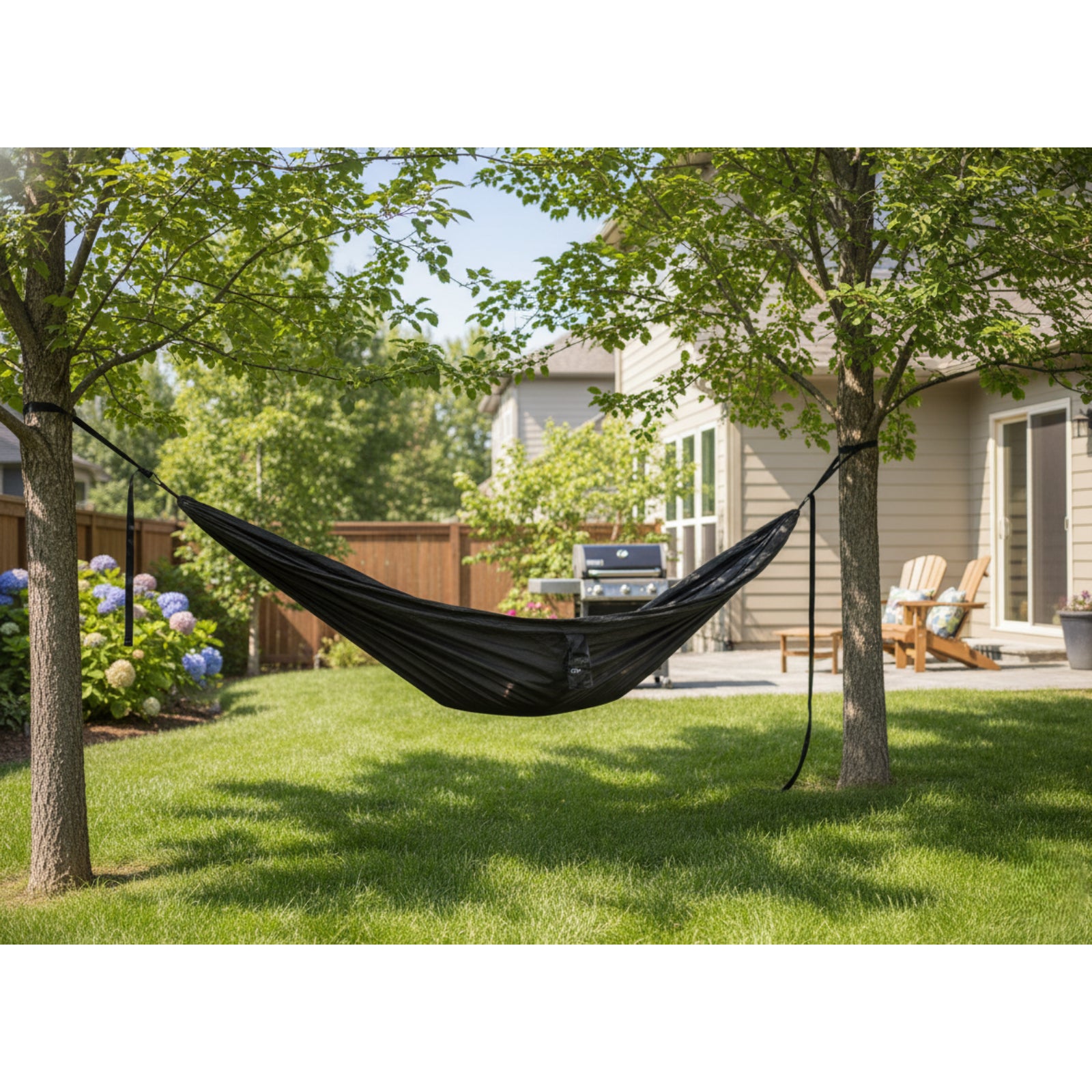 Hurley Uno Hammock 108"x54", Black/Grey