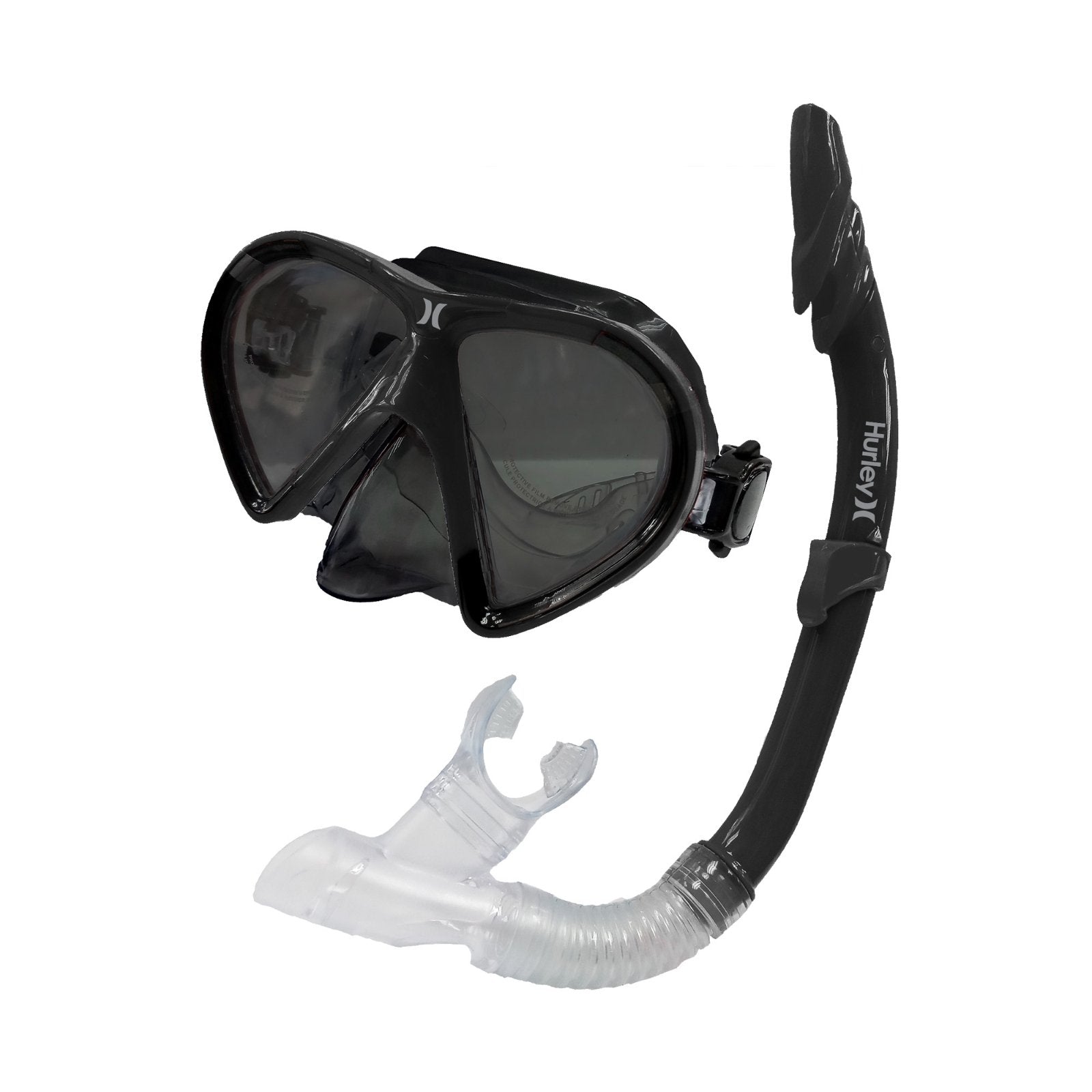 Hurley Adult Black Snorkel Set