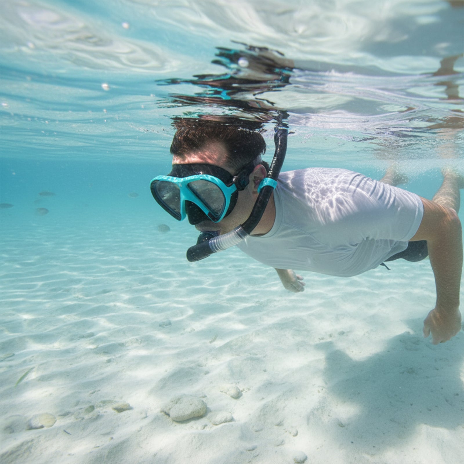 Hurley Adult Blue Snorkle Set