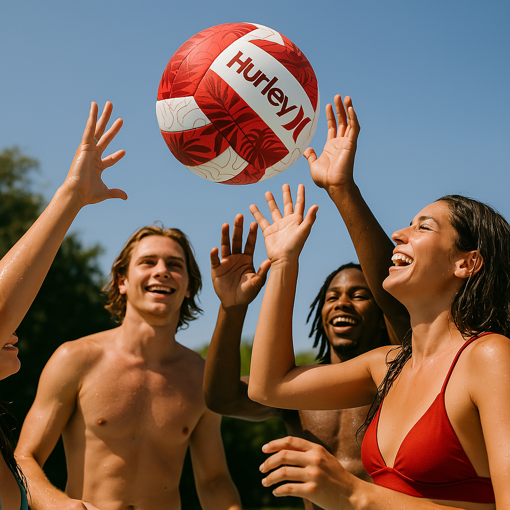 Hurley Red/White Neoprene Volleyball Size 5