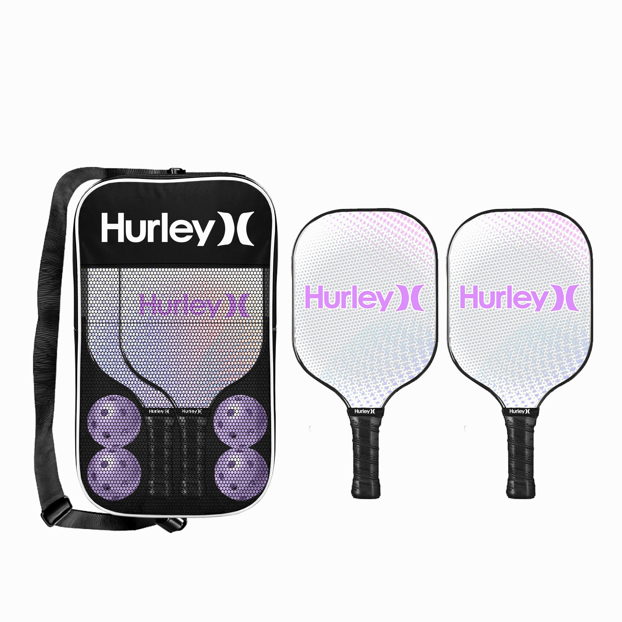 Hurley Purple & White Pickleball Set 2.0