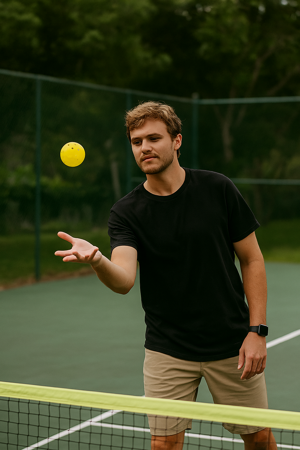 Hurley Neon Yellow 6 pack High Vis Pickle Ball with Carry Bag