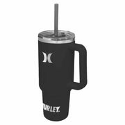 Hurley Black Solid Rubber 40 Oz Tumbler Bottle