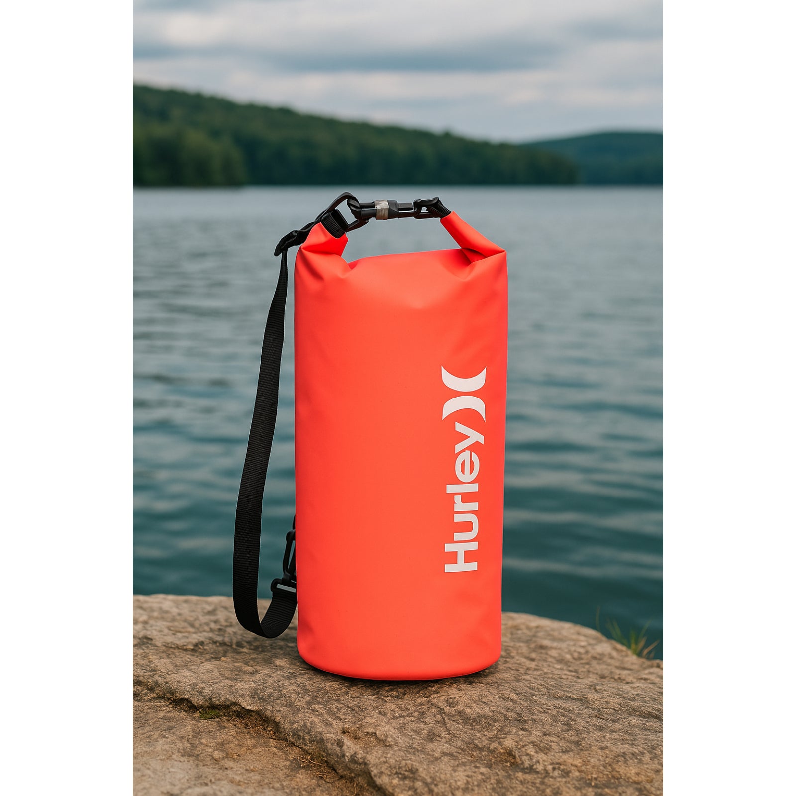 Hurley 5L Waterproof Solid Neon Pink Dry Bag