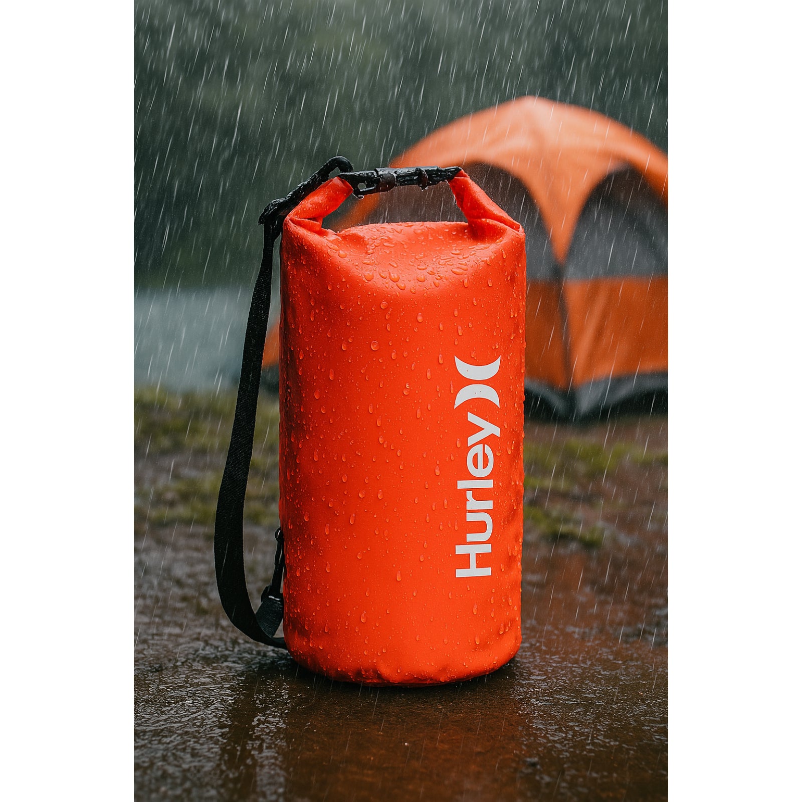 Hurley 5L Waterproof Solid Neon Pink Dry Bag