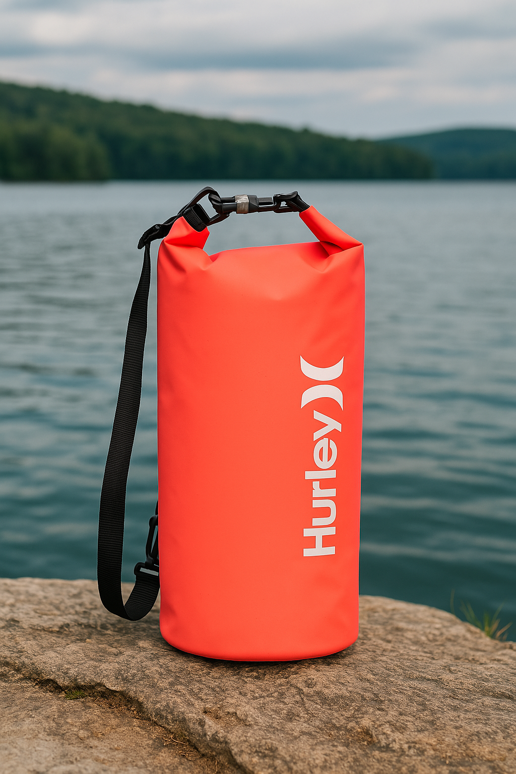 Hurley 30L Waterproof Solid Neon Pink Dry Bag