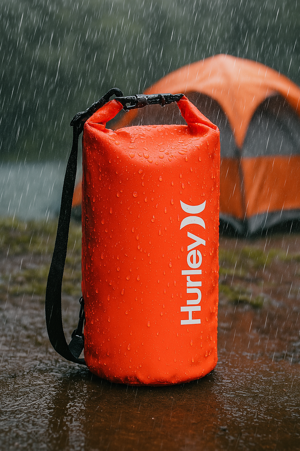 Hurley 30L Waterproof Solid Neon Pink Dry Bag