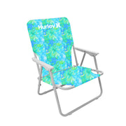 Hurley Single Position Teal Blue design Beach Chair
