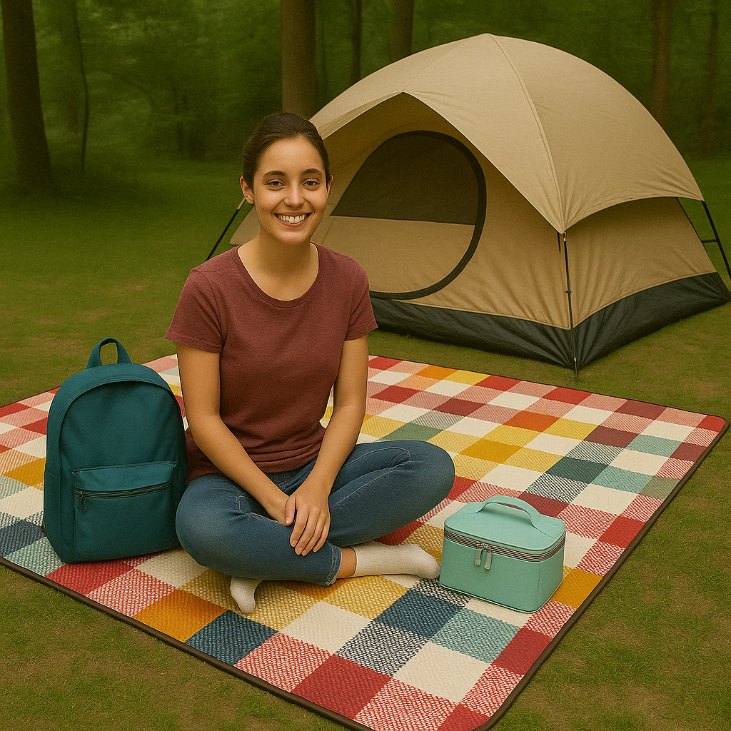 Hurley Large Plaid 50X60" Acrylic Camp Blanket