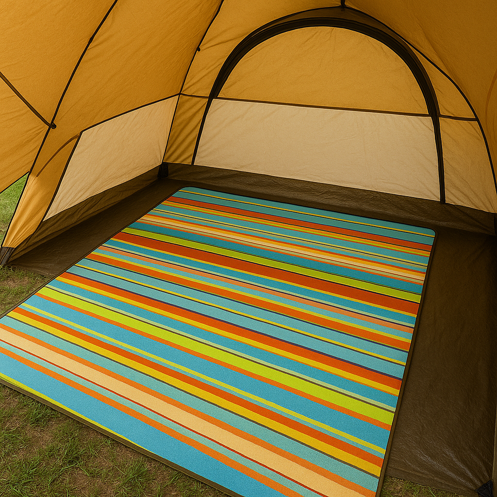 Hurley Multi Colour Strip Design 60"X90" Acrylic Camp Blanket