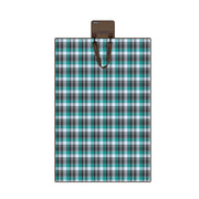 Hurley Teal/Grey Plaid Design 60"X90" Acrylic Camp Blanket