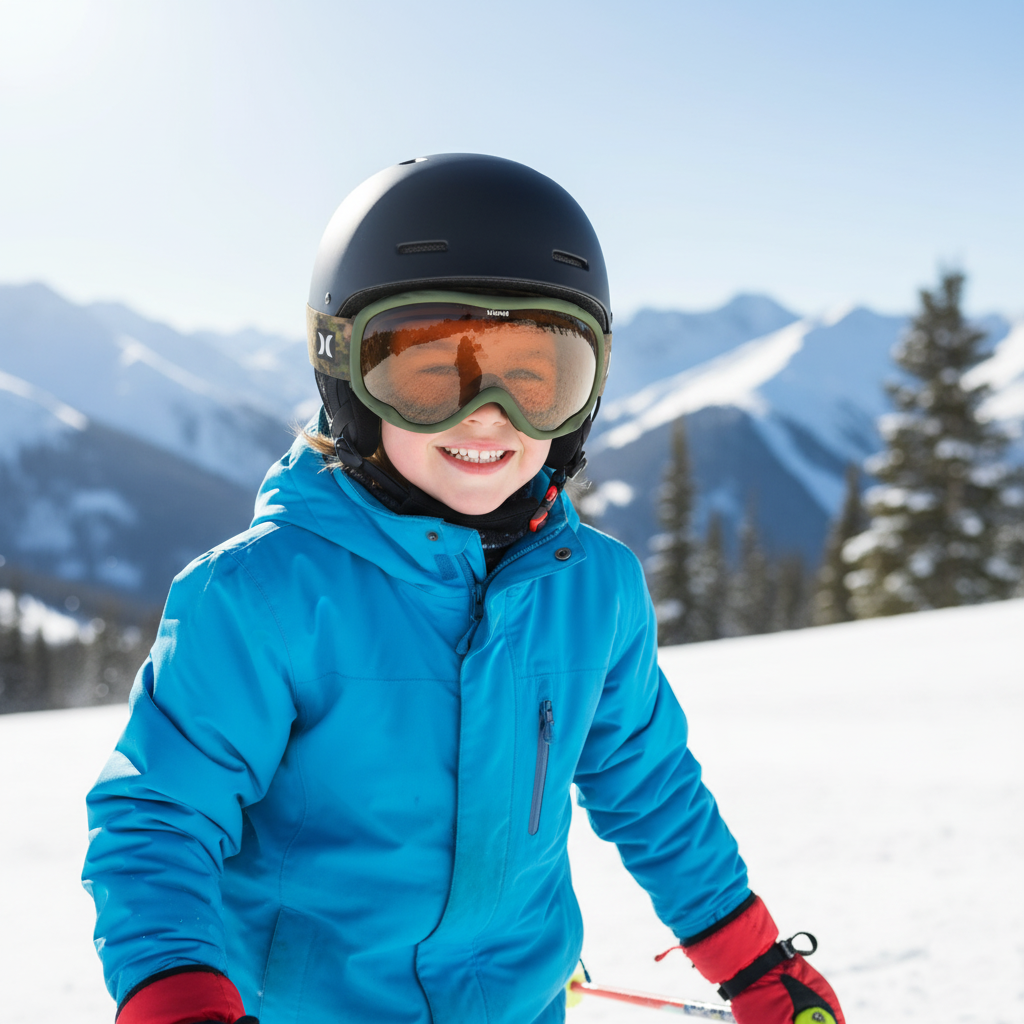 Hurley Youth SOAR Ski Snow Goggles, Green Camo(1701003D and 190101GGMD)