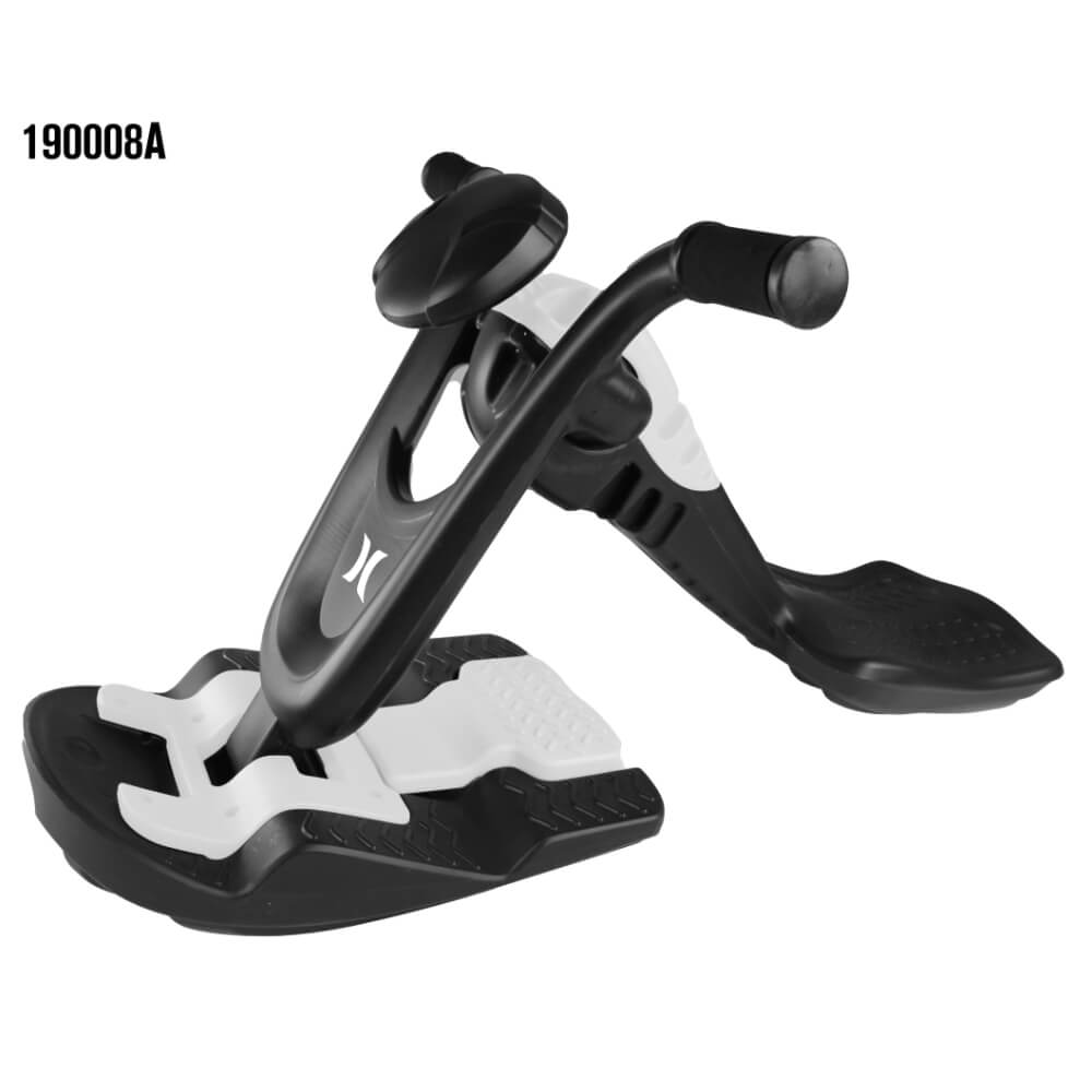 Hurley Foldable Plastic Supercharge Racing Sled - White and Black