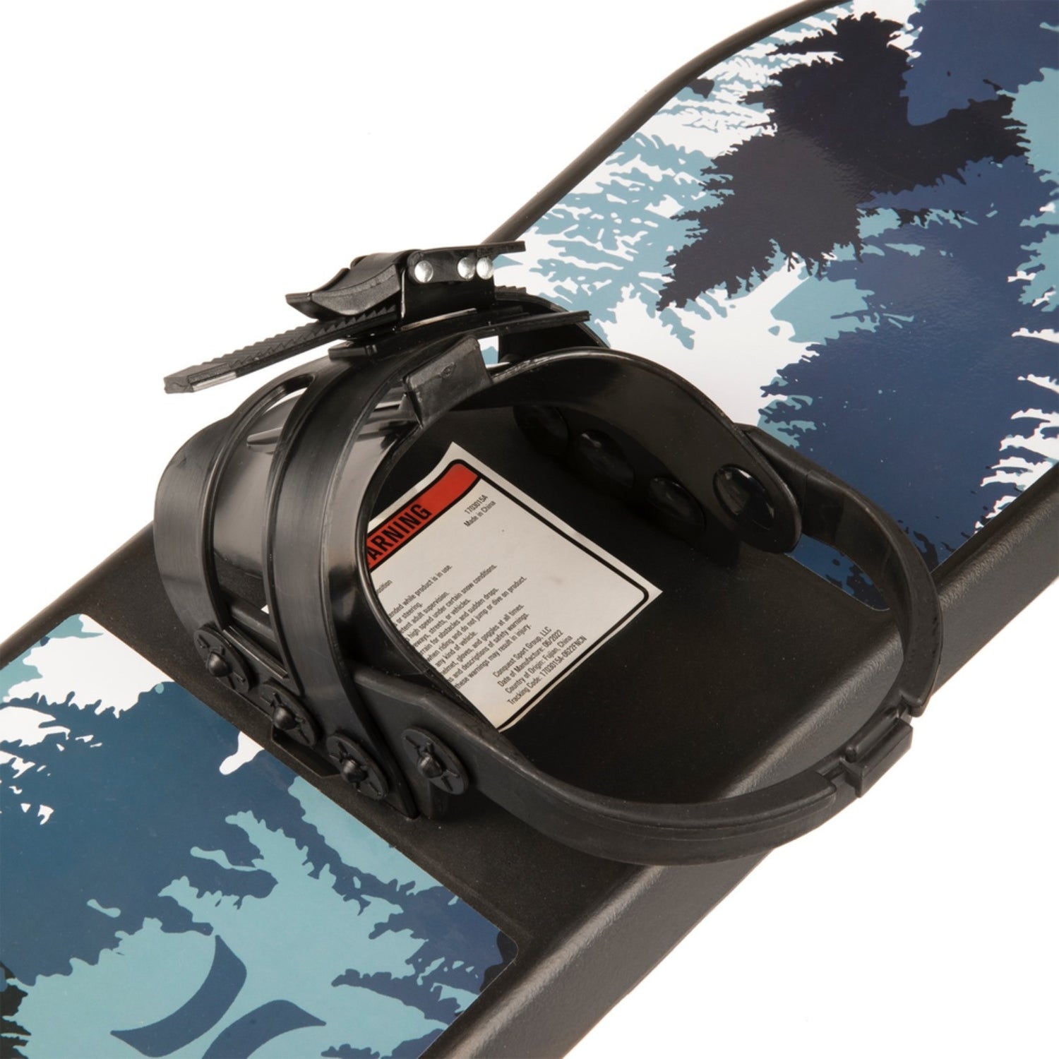 Hurley 48" Printed Beginner Snowboard with Premium Bindings Blue Mountain