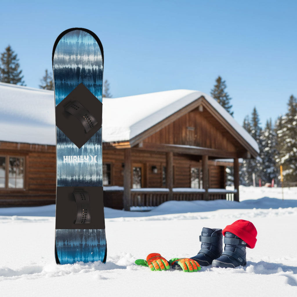 Hurley 37" Beginner Snowboard Blue Sketch-(1703006A)