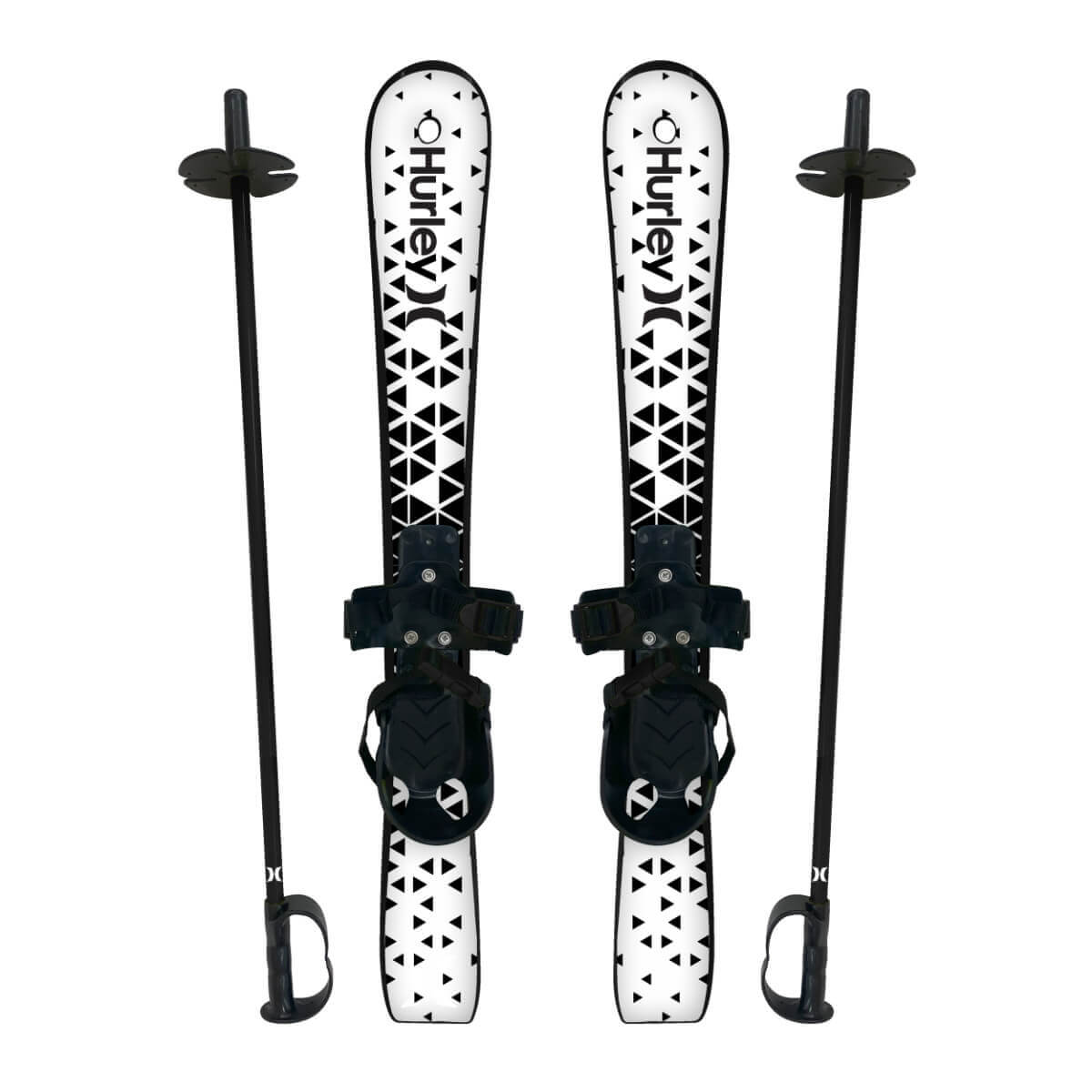 Hurley Youth Beginner Skis - Black and White (190501D)
