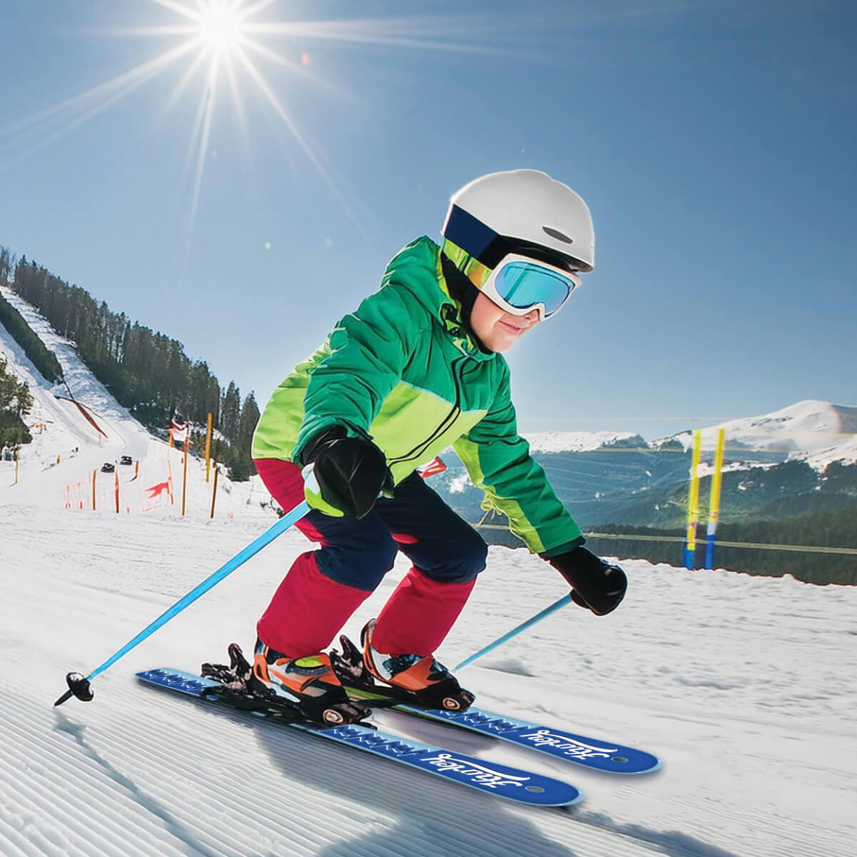 Hurley Youth Beginner Skis - Blue (190501F)