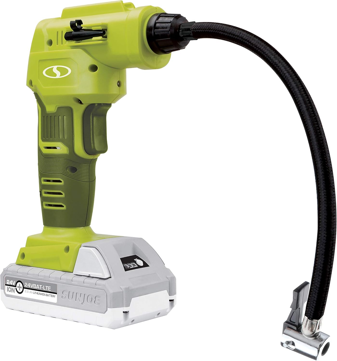 Sun Joe 24-Volt 2.0-Ah Air Joe Pro Cordless Compressor with Nozzle Adapters + Storage Case