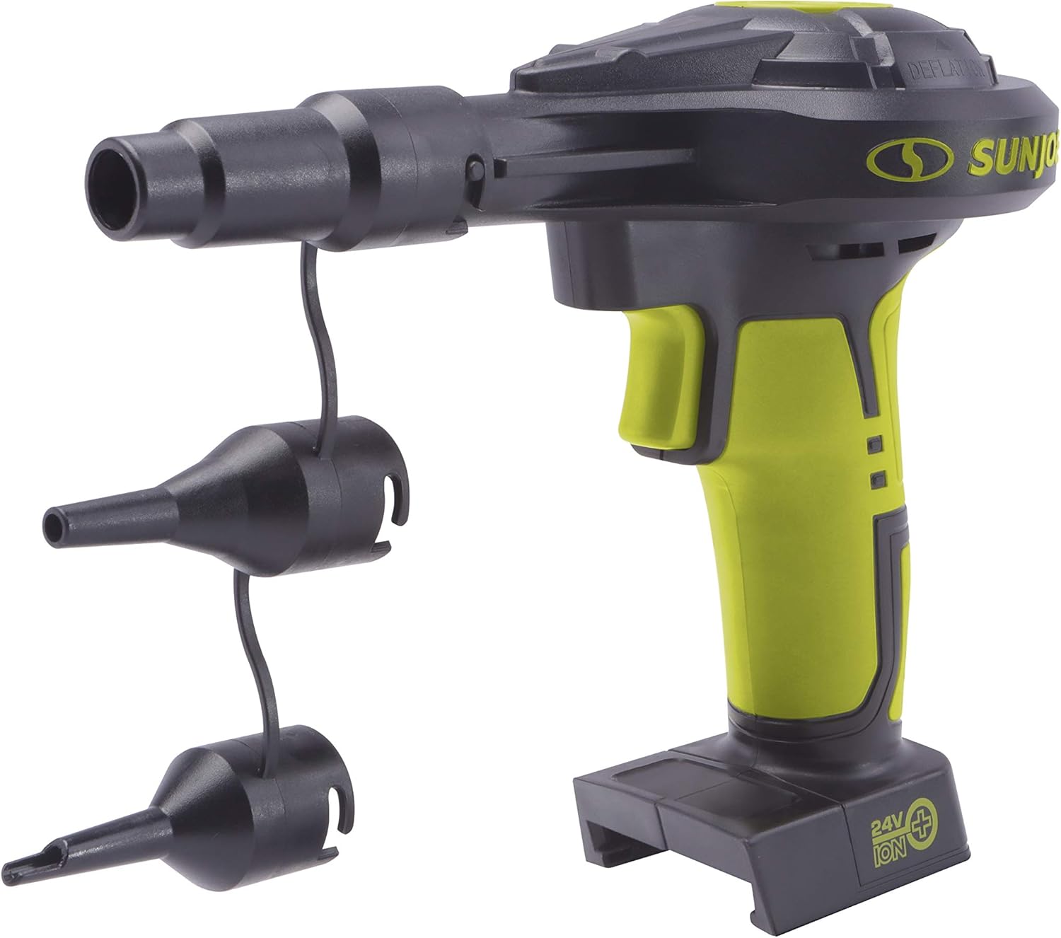 Sun Joe 24-Volt 2.0-Ah Air Joe Pro Cordless Compressor with Nozzle Adapters + Storage Case