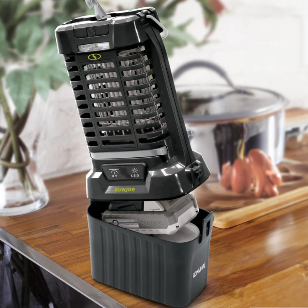 Sun Joe 24V-BZ100-LTE 24-Volt* IONMAX Cordless Indoor/Outdoor Bug Zapper Kit | 1-Acre Coverage | with 2.0-Ah Battery + Charger