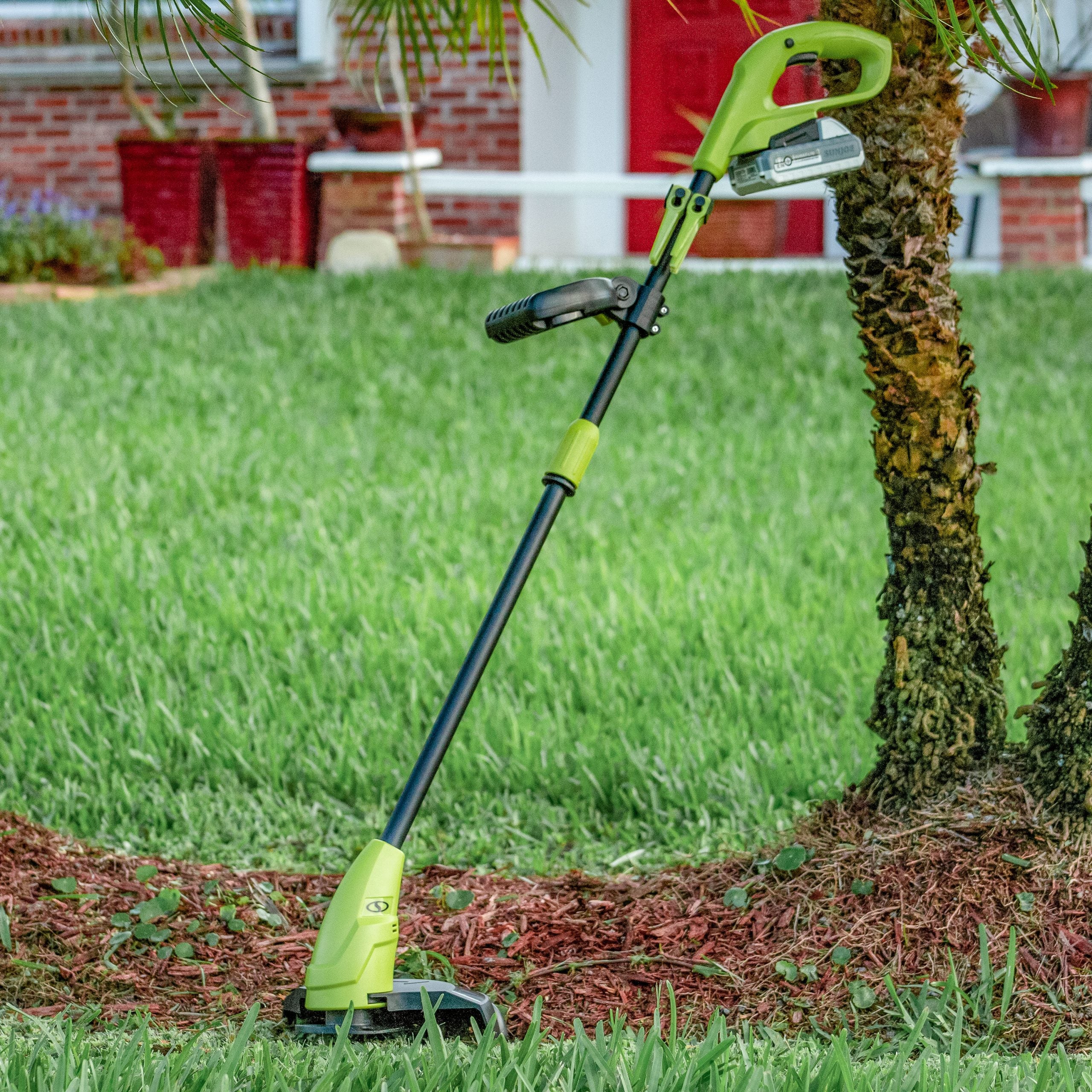 SunJoe 24V iON+ 10-Inch Cordless 2.0-Ah Stringless Blade Cutter Grass Trimmer